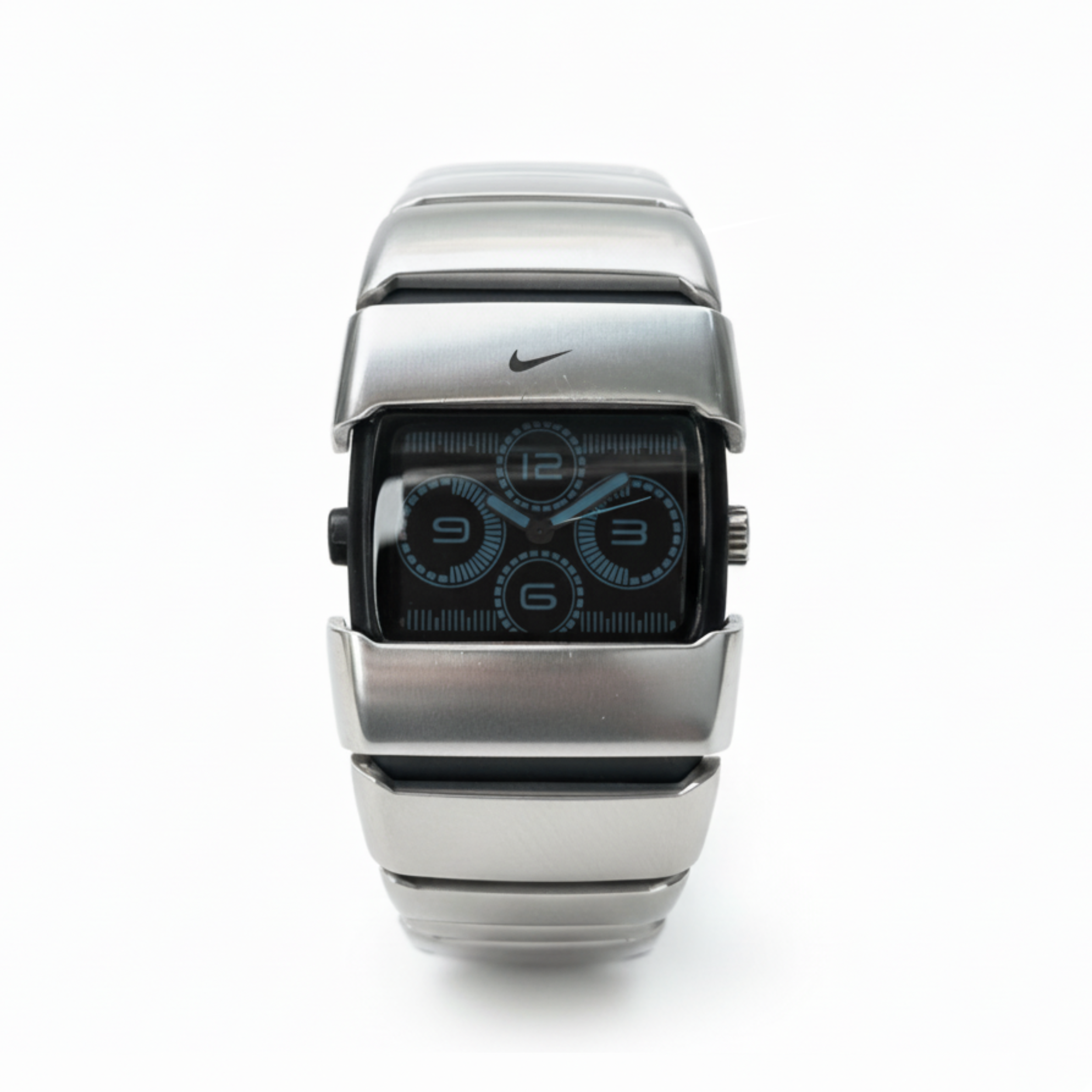 D-line Analog Blue Silver vintage Nike analog sport watch