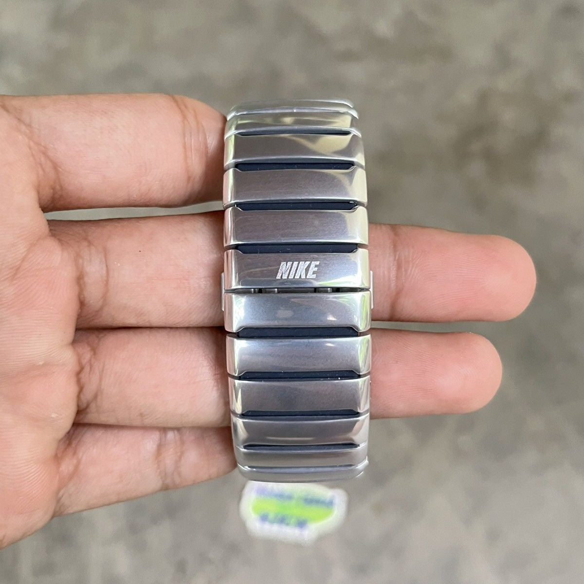 D-line Analog Blue Silver vintage Nike analog sport watch, view 3