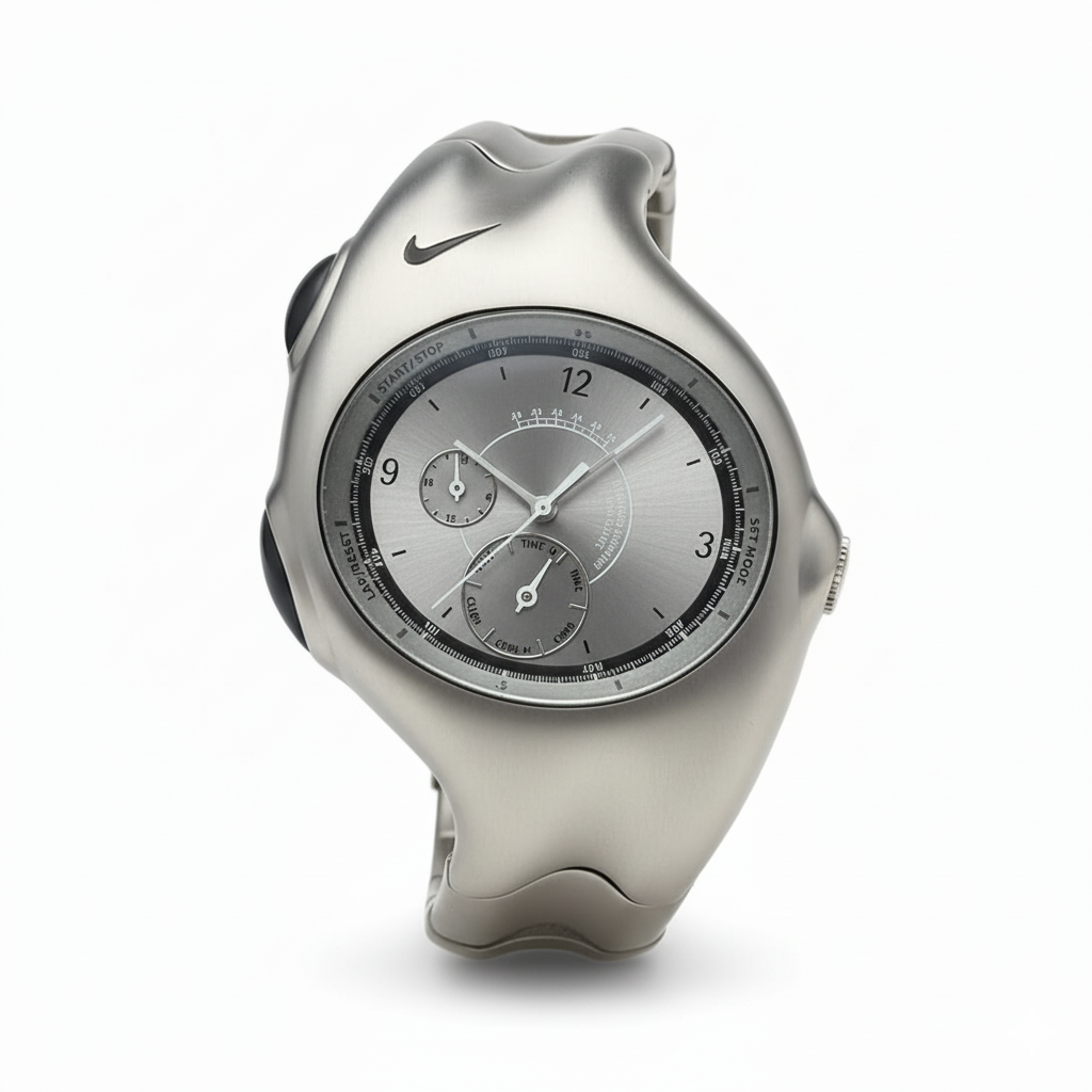 Triax Armored Super White vintage Nike analog sport watch