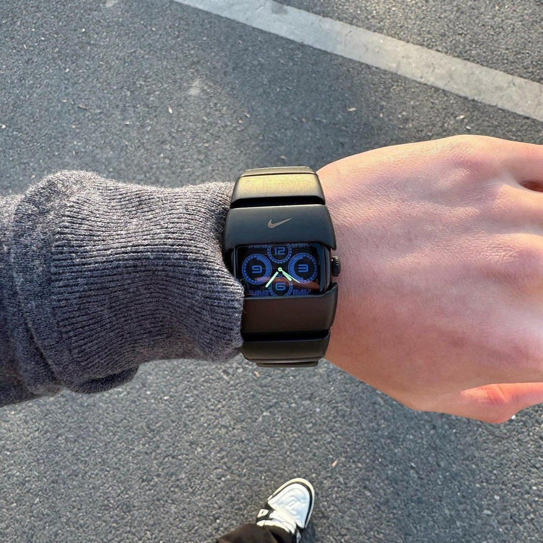 D-line Analog Blue vintage Nike analog sport watch