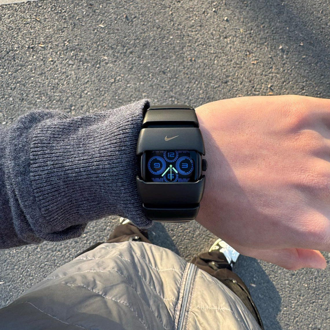 D-line Analog Blue vintage Nike analog sport watch, view 4